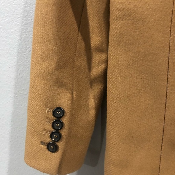 ZARA MANTECO WOOL CAMEL MASCULINE COAT - Picture 6 of 6